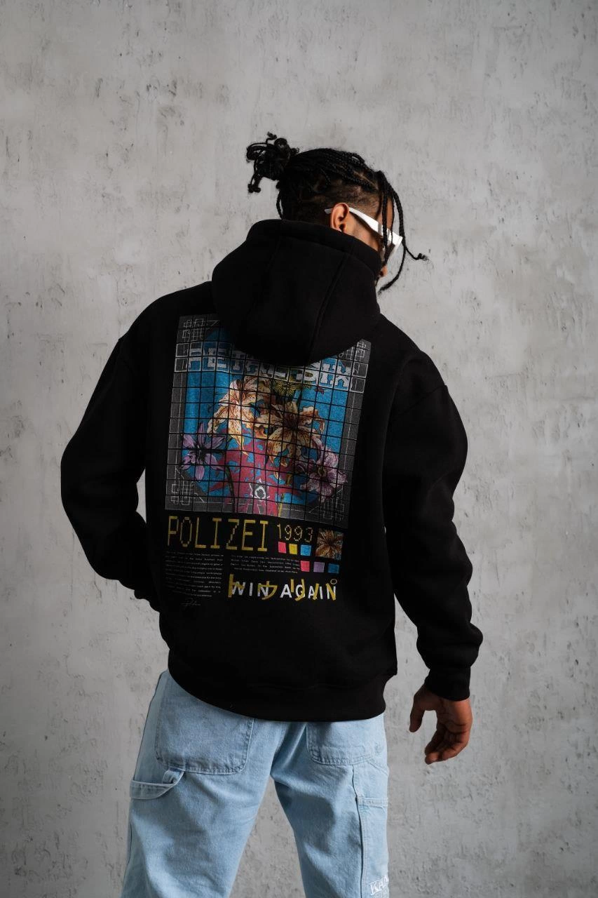 erkek-patel-six-baskili-kapusonlu-sweat-siyah-192414097-sw853sh1280 Erkek 3 İplik Pamuklu Kapüşonlu Baskılı Cepli Oversize Sweatshirt Hoodie - Siyah