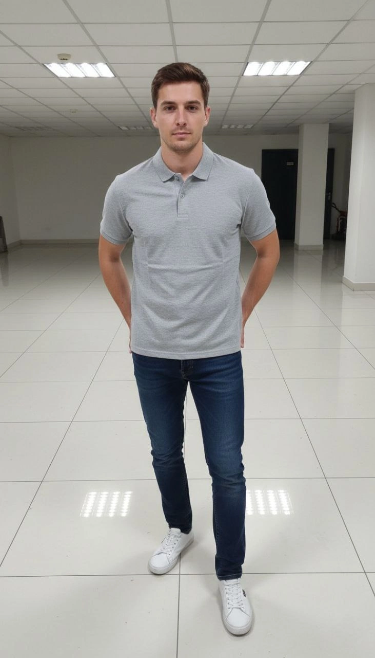 erkek-pike-kumas-dugmeli-yaka-regular-fit-gunluk-kisa-kol-tisort-t-shirt-gri-35554726-sw731sh1280 Erkek Polo Yaka Düğmeli Pike Kumaş Tişört Regular Fit Kısa Kol T-Shirt - Gri - Görsel 2