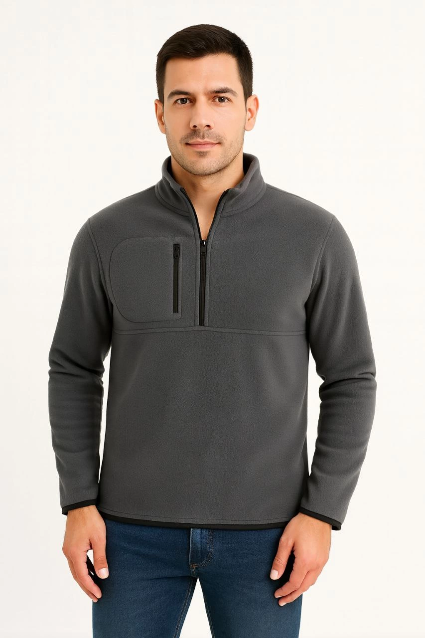 erkek-polar-kazak-dik-yaka-yarim-fermuarli-fermuarli-gogus-cepli-siyah-biyeli-kislik-rahat-regular-fit-gunluk-model-fume-49261089-sw853sh1280 Erkek Polar Kazak Dik Yaka Yarım Fermuarlı Fermuarlı Göğüs Cepli Siyah Biyeli - Füme - Görsel 2