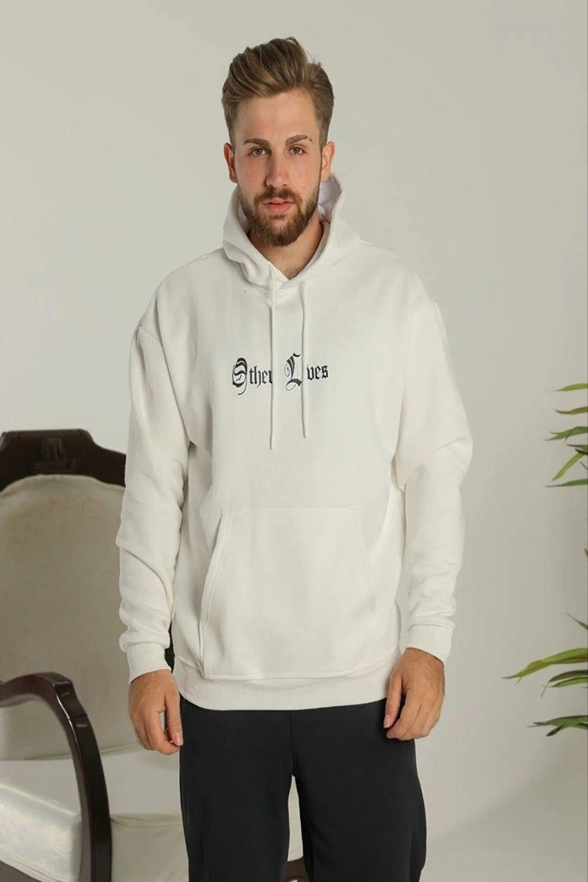 erkek-sirt-baskili-oversize-uc-iplik-kapusonlu-sweatshirt-beyaz-217885337-sw853sh1280 Erkek 3 İplik Pamuklu Kapüşonlu Baskılı Cepli Oversize Sweatshirt Hoodie - Beyaz - Görsel 2