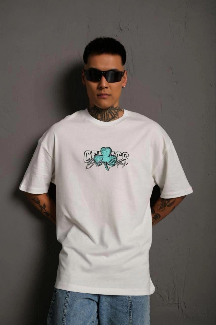 erkek-sirt-baskili-t-shirt-beyaz-157388778-sw853sh1280 Erkek Kısa Kol Yazlık Tişört Bisiklet Yaka Baskılı Oversize T-Shirt - Beyaz