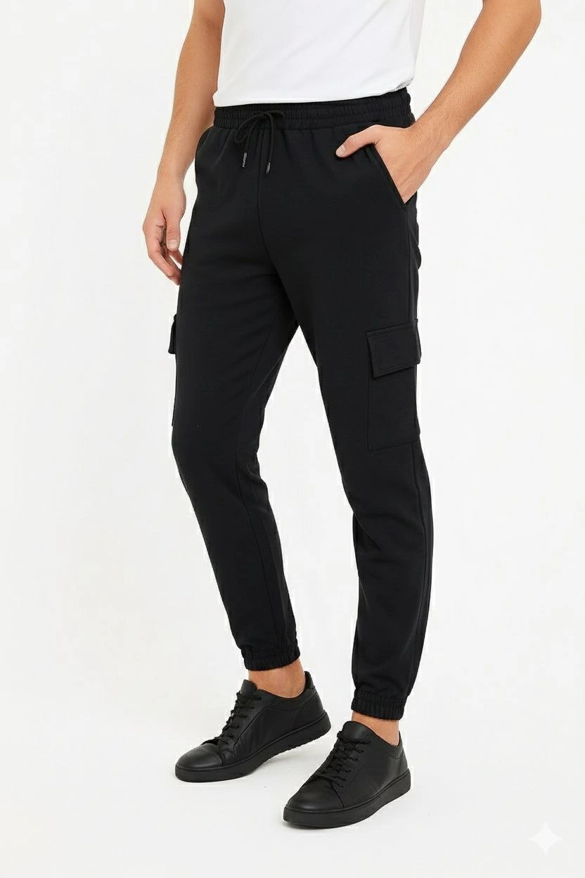 erkek-siyah-jogger-esofman-alti-rahat-kalip-kargo-cepli-lastikli-paca-gunluk-spor-pantolon-siyah-66757127-sw832sh1248 Erkek Siyah Jogger Eşofman Altı Kalıp Kargo Cepli Lastikli Paça Spor Pantolon - Siyah