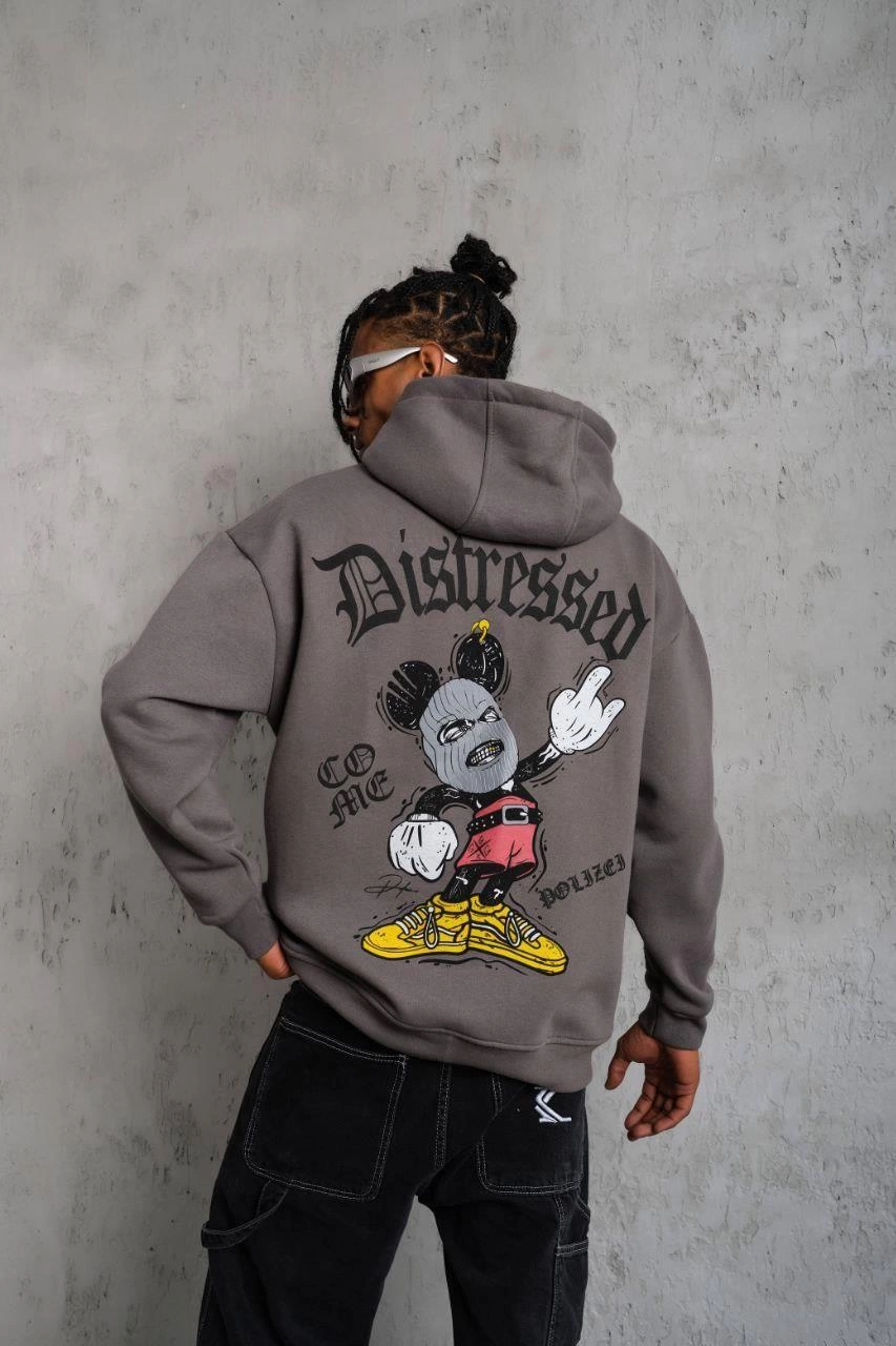 erkek-uc-iplik-baskili-kapusonlu-sweat-gri-127980211-sw853sh1280 Erkek 3 İplik Pamuklu Kapüşonlu Kanguru Cepli Sweatshirt Hoodie - Gri