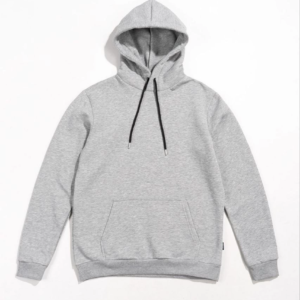 Kadın Kapüşonlu Kanguru Cepli 3 İplik Pamuklu Oversize Hoodie Sweatshirt - Gri