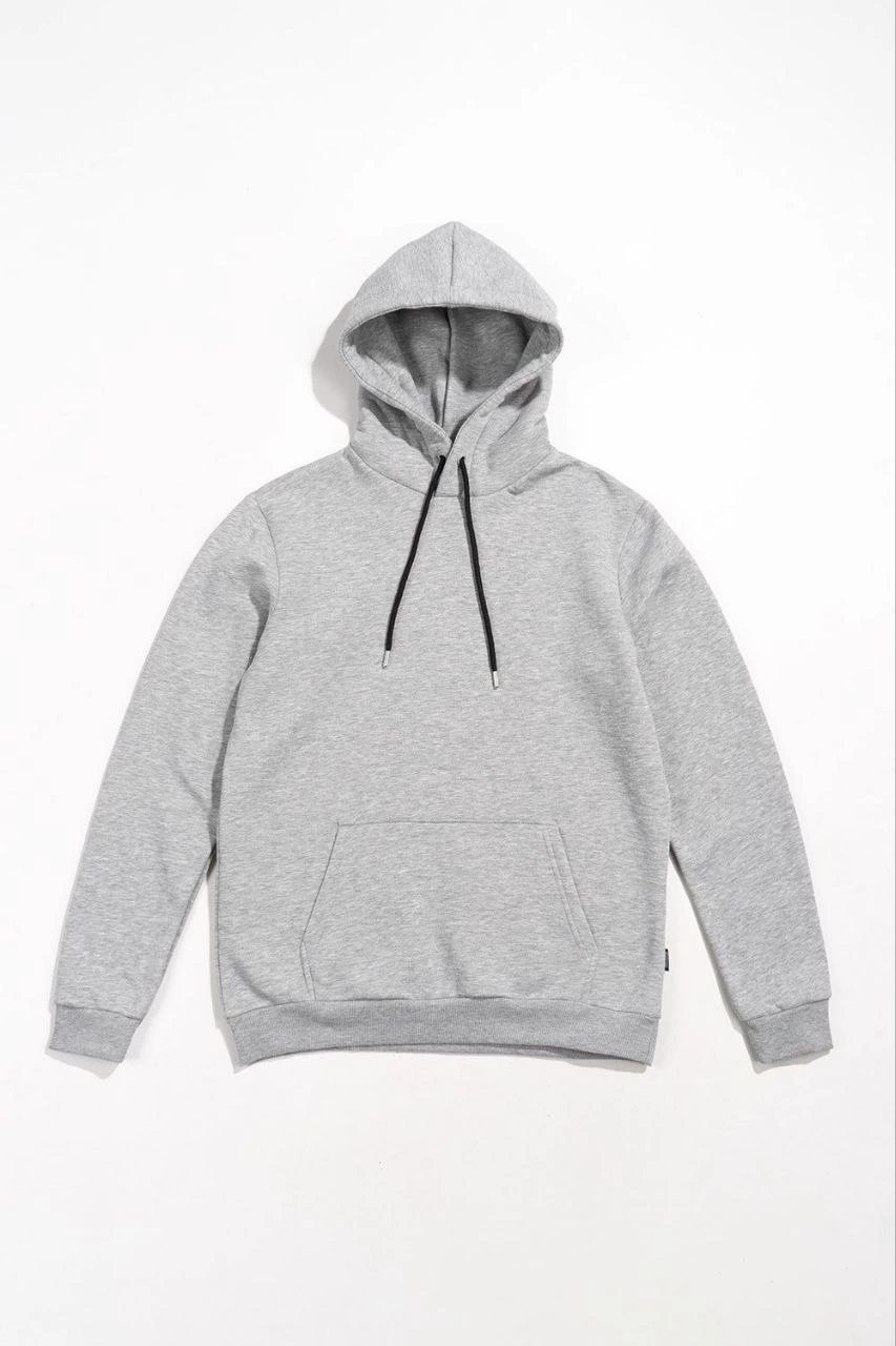 erkek-uzun-kol-kapsonlu-basic-sweatshirt-hoodie-gri-68080836-sw853sh1280 Kadın Kapüşonlu Kanguru Cepli 3 İplik Pamuklu Oversize Hoodie Sweatshirt - Gri