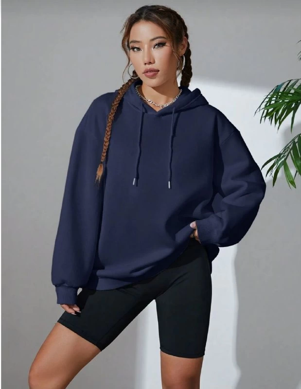 erkek-uzun-kol-kapsonlu-basic-sweatshirt-hoodie-lacivert-26731537-sw619sh800 Kadın Kapüşonlu Kanguru Cepli 3 İplik Pamuklu Oversize Hoodie Sweatshirt - Lacivert