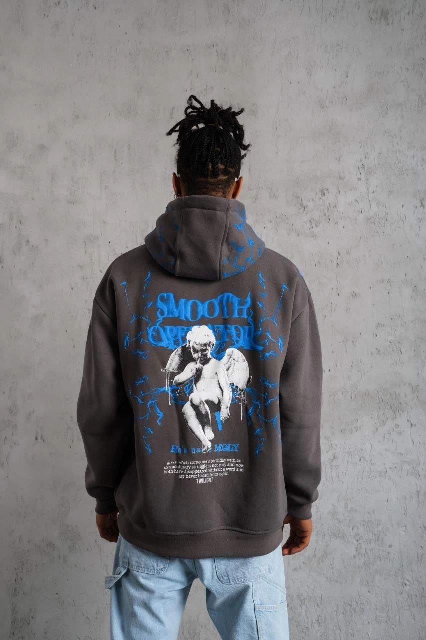 erkek-yildirim-baskili-kapsonlu-sweatshirt-gri-228700055-sw853sh1280 Erkek 3 İplik Pamuklu Kapüşonlu Baskılı Cepli Oversize Sweatshirt Hoodie - Gri - Görsel 2