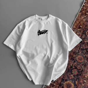 Kadın Yazlık Bisiklet Yaka Baskılı Regular Fit Tişört Kısa Kol T-Shirt - Beyaz