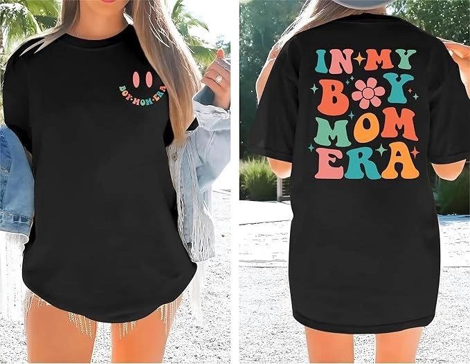 kadin-bisiklet-yaka-kisa-kol-baskili-t-shirt-siyah-73098580-sw679sh527 Kadın Baskılı T-Shirt Kısa Kol Bisiklet Yaka Oversize Rahat Kalıp Tişört - Siyah