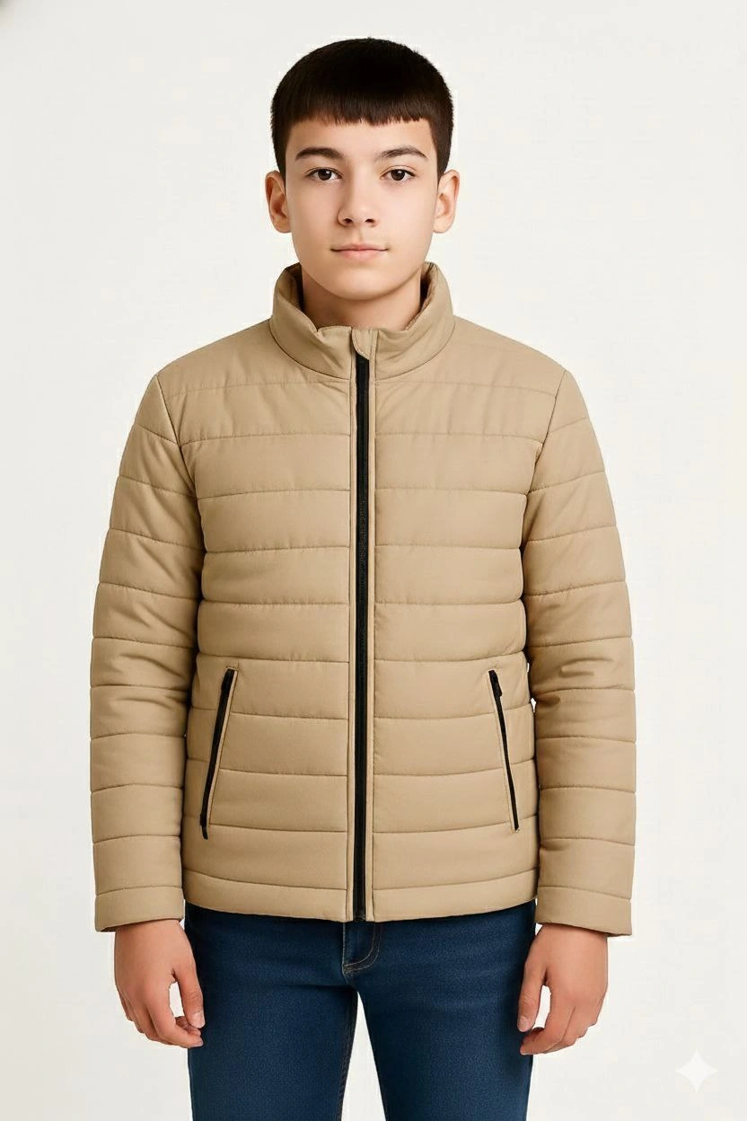 kadin-bomber-mont-ceket-su-itici-kumas-kapitone-astarli-fermuarli-kislik-bej-70444420-sw832sh1248 Erkek Çocuk Şişme İçi Elyaflı Fermuarlı Cepli Mont Su İtici Ceket - Bej - Görsel 2