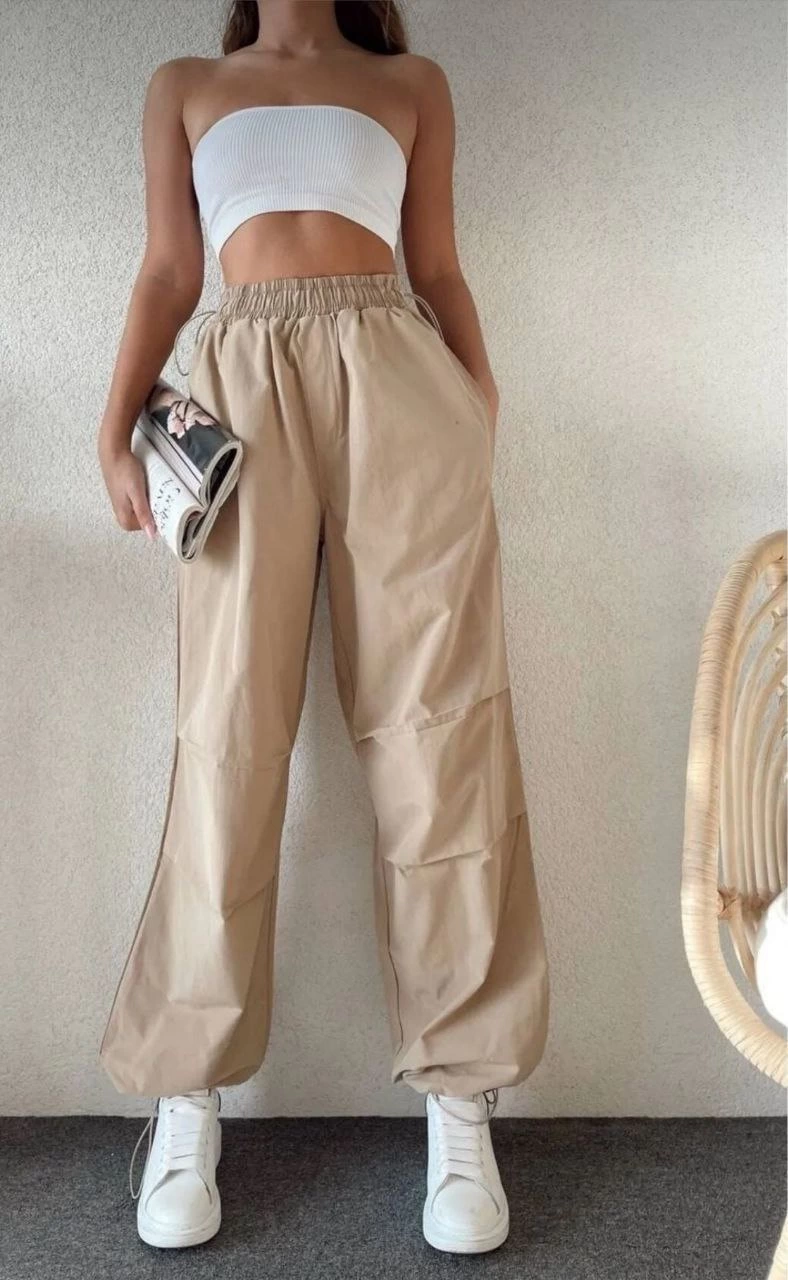 kadin-cepli-parasut-pantalon-bej-4450319-sw788sh1280 Kadın Cepli Paraşut Pantolon - Bej