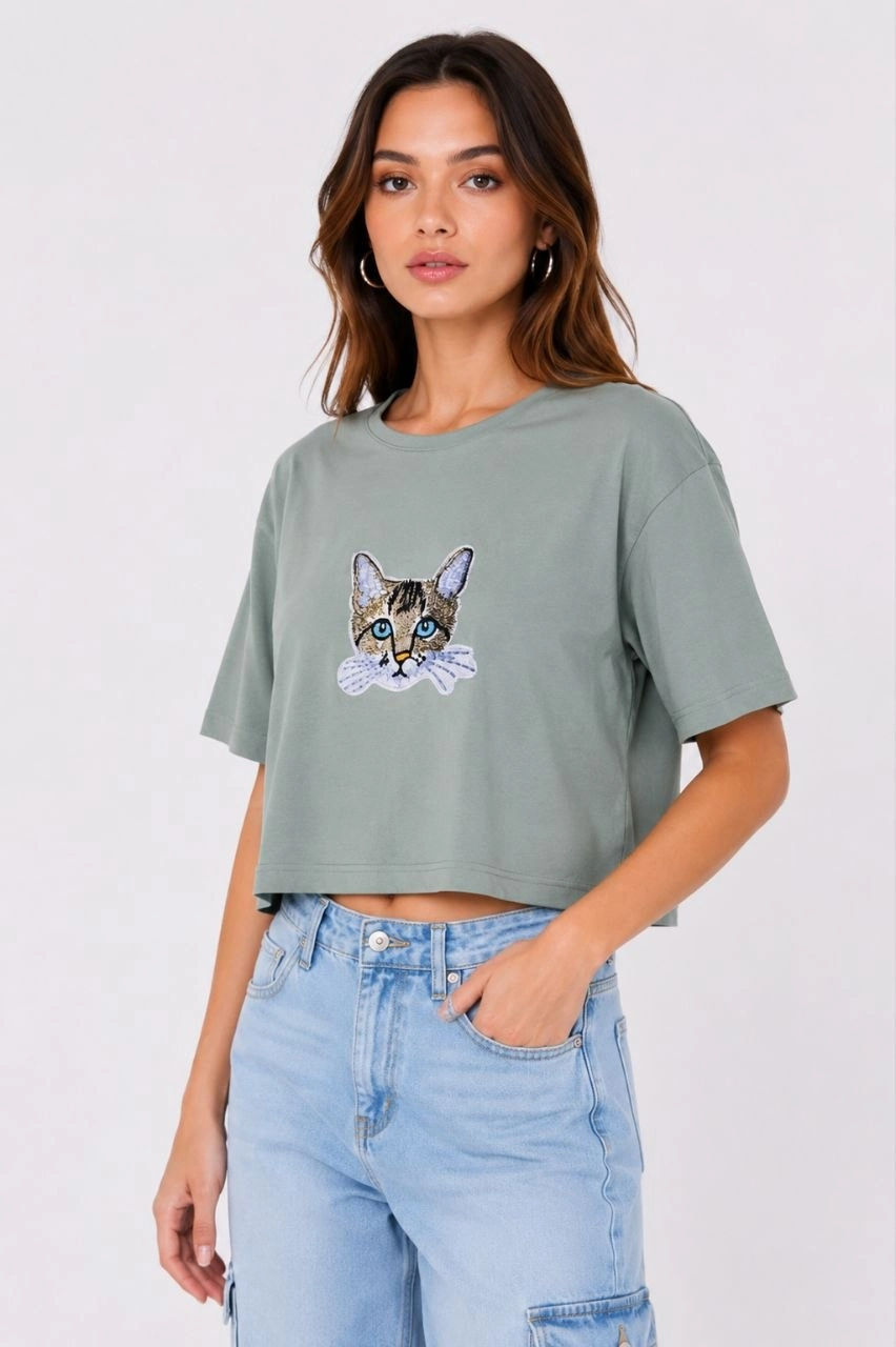 kadin-kedi-baskili-oversize-crop-tisort-salas-basic-yarim-kol-t-shirt-mint-yesili-68892593-sw852sh1280 Kadın Kedi Baskılı Oversize Crop Tişört Salaş Basic Yarım Kol T-shirt - Mint Yeşili