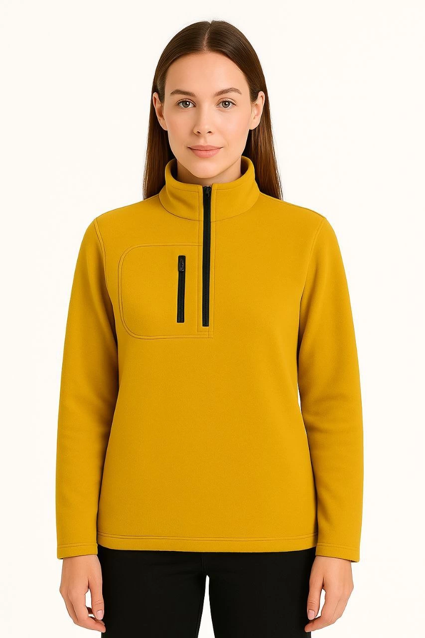 kadin-polar-kazak-dik-yaka-yarim-fermuarli-fermuarli-gogus-cepli-siyah-biyeli-kislik-rahat-regular-fit-gunluk-model-sari-57185795-sw853sh1280 Kadın Polar Kazak Dik Yaka Yarım Fermuarlı Fermuarlı Göğüs Cepli Siyah Biyeli - Sarı - Görsel 2