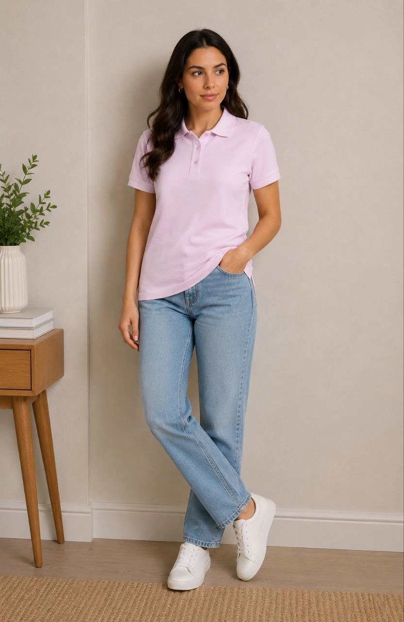 kadin-polo-yaka-pike-kumas-dugmeli-basic-tisort-gunluk-rahat-pembe-78865371-sw832sh1280 Kadın Polo Yaka Pike Kumaş Düğmeli Basic Tişört Günlük Rahat - Pembe - Görsel 2