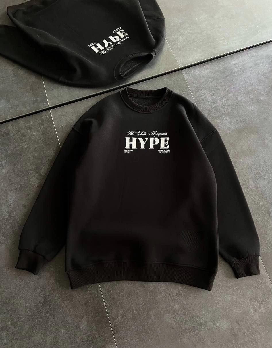 kadin-uc-iplik-bisiklet-yaka-baskili-sweatshirt-siyah-51646783-sw947sh1211 Kadın 3 İplik Pamuklu Bisiklet Yaka Baskılı SweatShirt - Siyah