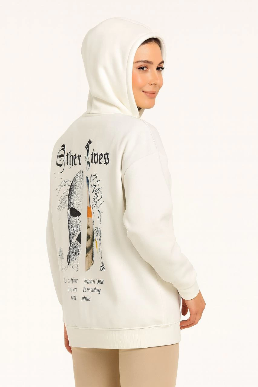 kadin-uc-iplik-kapsonlu-on-ve-arka-baskili-sweatshirt-hoodie-beyaz-16797084-sw853sh1280 Kadın Kapüşonlu Kanguru Cepli Sweatshirt 3 İplik Pamuklu Baskılı Hoodie - Beyaz