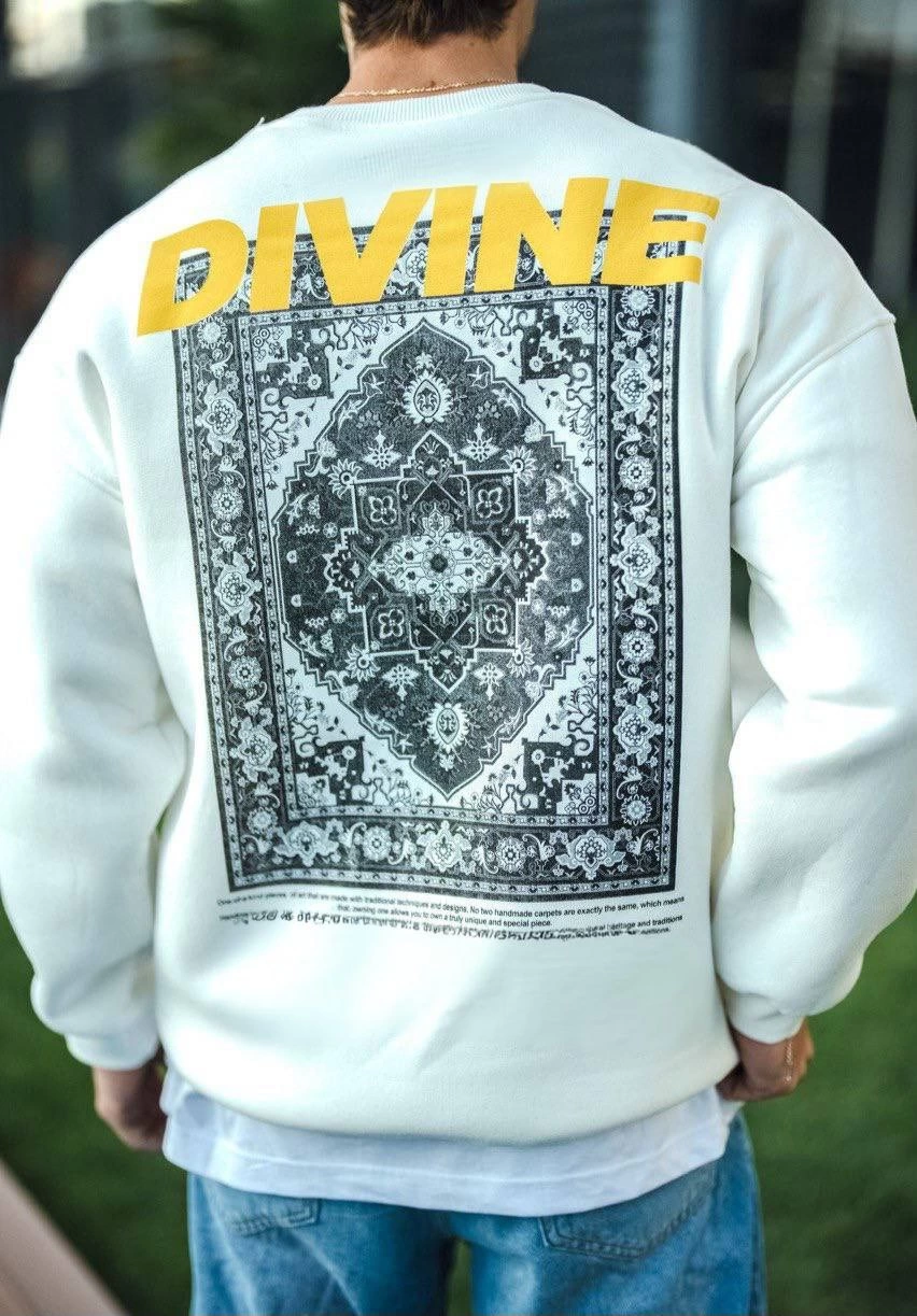 kislik-bisiklet-yaka-baskili-sweatshirt-beyaz-22491528-sw852sh1223 Erkek 3 iplik pamuklu Kışlık Bisiklet Yaka Baskılı SweatShirt - Beyaz - Görsel 2