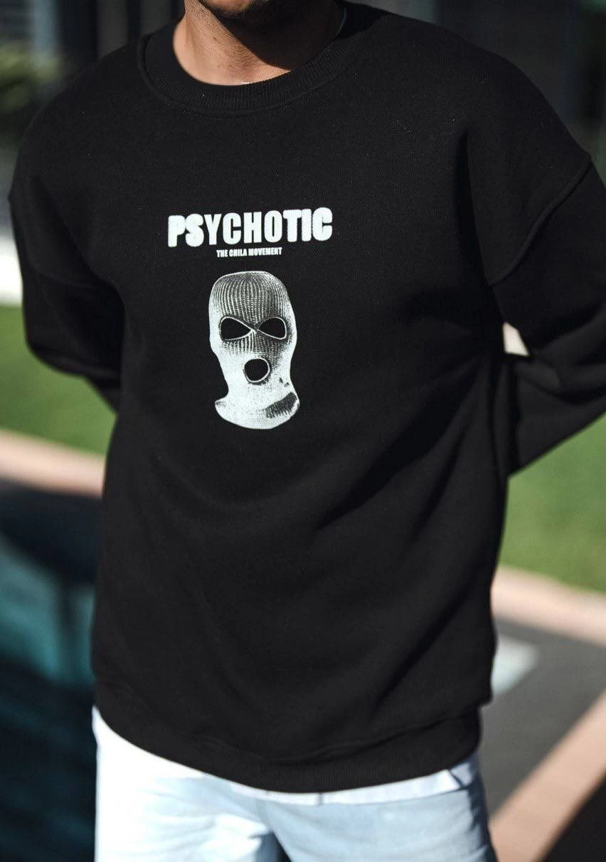 kislik-bisiklet-yaka-baskili-sweatshirt-siyah-23834433-sw852sh1213 Erkek 3 iplik pamuklu Kışlık Bisiklet Yaka Baskılı SweatShirt - Siyah