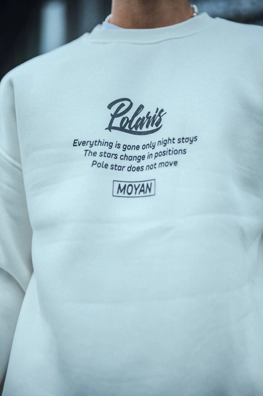 kislik-bisiklet-yaka-on-ve-arka-baskili-sweatshirt-beyaz-27211799-sw853sh1280 Erkek 3 iplik pamuklu Bisiklet Yaka Ön Ve Arka Baskılı SweatShirt - Beyaz - Görsel 2