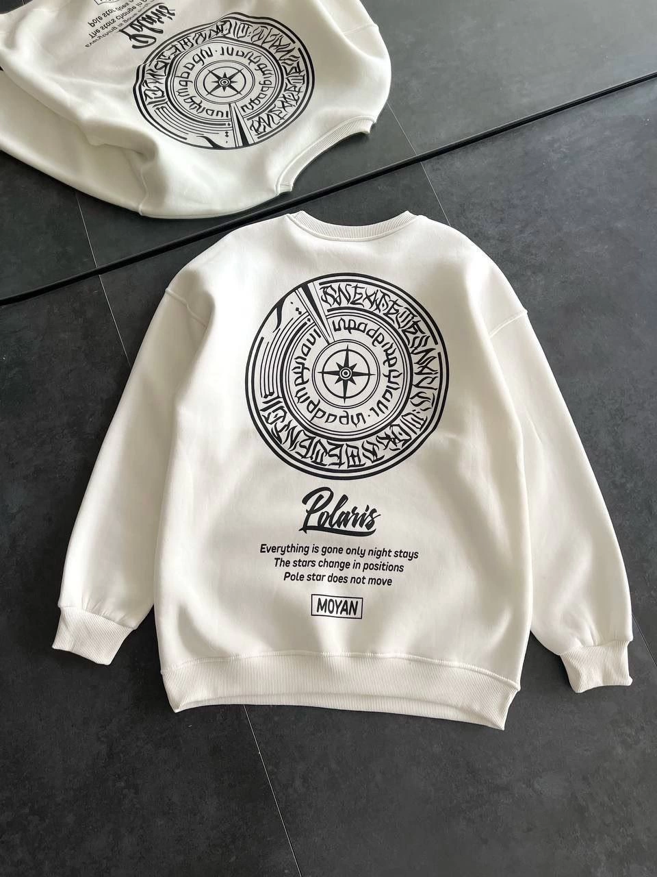 kislik-bisiklet-yaka-on-ve-arka-baskili-sweatshirt-beyaz-66448387-sw960sh1280 Kadın 3 iplik Pamuklu Bisiklet Yaka Baskılı SweatShirt - Beyaz - Görsel 2