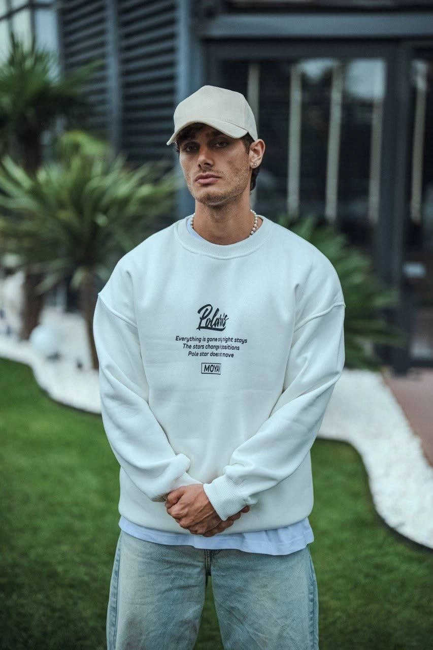 kislik-bisiklet-yaka-on-ve-arka-baskili-sweatshirt-beyaz-6792187-sw853sh1280 Erkek 3 iplik pamuklu Bisiklet Yaka Ön Ve Arka Baskılı SweatShirt - Beyaz