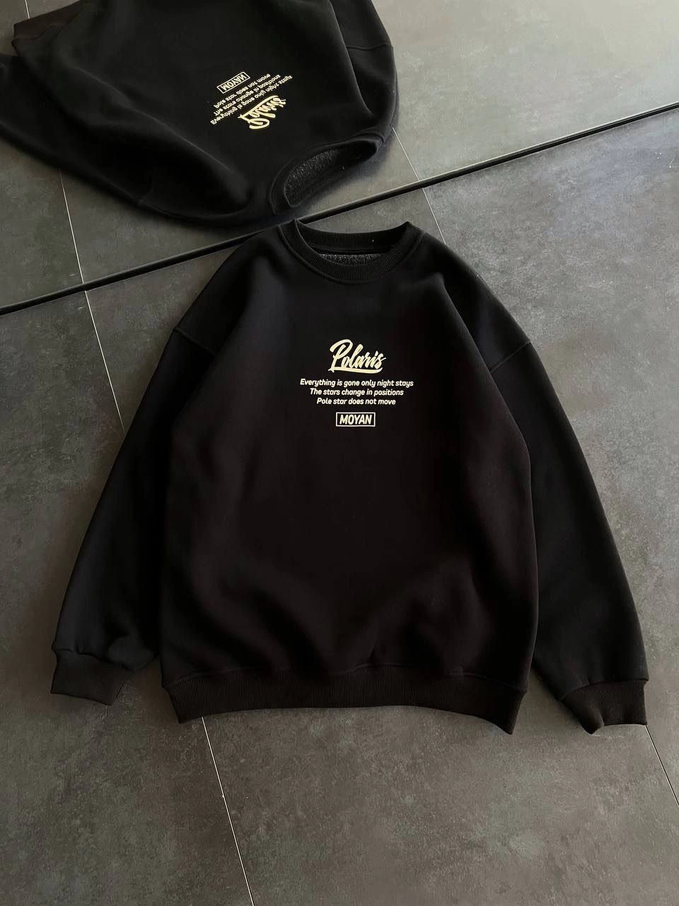 kislik-bisiklet-yaka-on-ve-arka-baskili-sweatshirt-siyah-41173555-sw960sh1280 Kadın 3 iplik Pamuklu Bisiklet Yaka Baskılı SweatShirt - Siyah