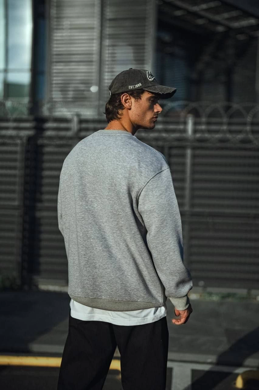 kislik-bisiklet-yaka-uc-iplik-basic-sweatshirt-gri-4294164-sw852sh1280 Erkek Kışlık Bisiklet Yaka 3 İplik Basic SweatShirt - Gri - Görsel 2