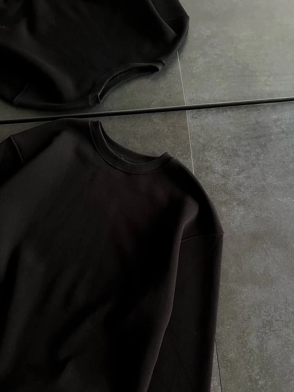 kislik-bisiklet-yaka-uc-iplik-basic-sweatshirt-siyah-21266329-sw960sh1280 Kadın Bisiklet Yaka 3 İplik Pamuklu Basic SweatShirt - Siyah - Görsel 2