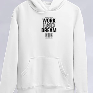 Kadın Oversize Kapüşonlu Cepli Baskılı 3 İplik Pamuklu Hoodie Sweatshirt - Beyaz