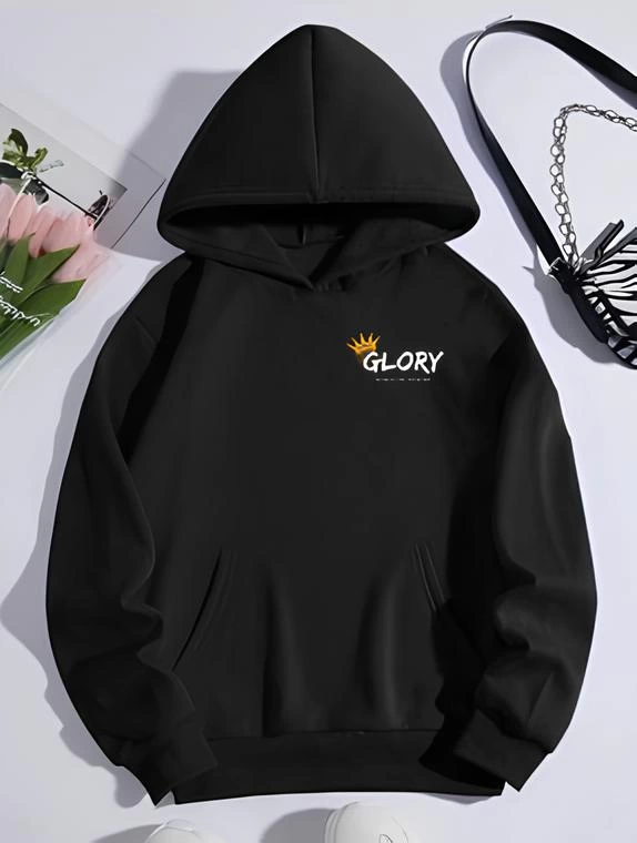 kislik-uc-iplik-kapsonlu-sweatshirt-siyah-7297844-sw574sh760 Kadın Oversize Kapüşonlu Kanguru Cepli Baskılı 3 İplik Pamuklu Sweatshirt Hoodie - Siyah