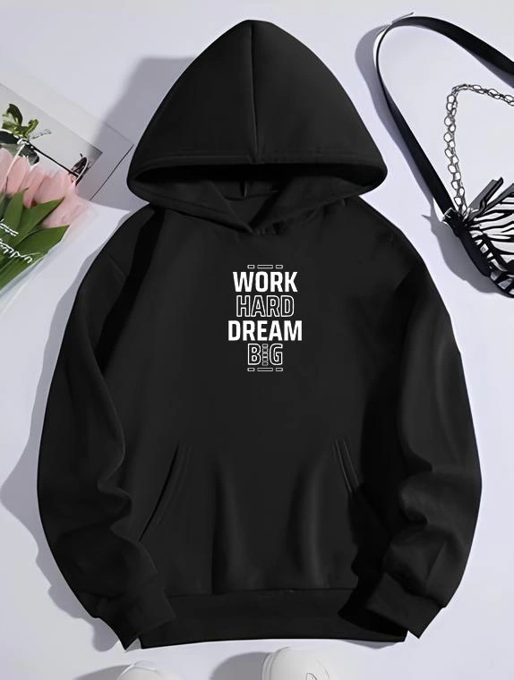 kislik-uc-iplik-kapsonlu-sweatshirt-siyah-73118484-sw574sh760 Kadın Oversize Kapüşonlu Cepli Baskılı 3 İplik Pamuklu Hoodie Sweatshirt - Siyah