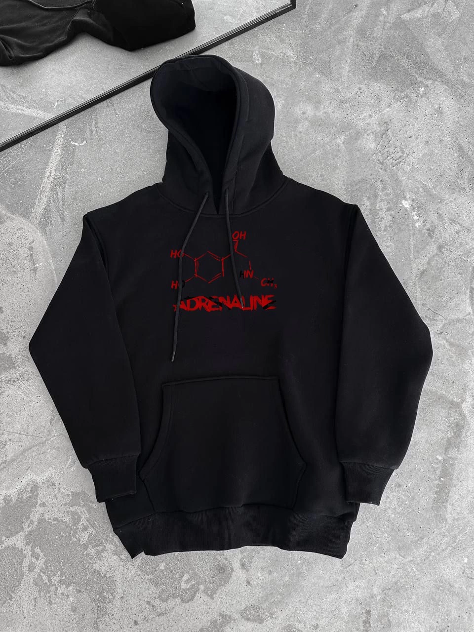 kislik-uzun-kol-kapsonlu-sweatshirt-siyah-13232827-sw960sh1280 Kadın Oversize Kapüşonlu Cepli Baskılı 3 İplik Pamuklu Hoodie Sweatshirt - Siyah