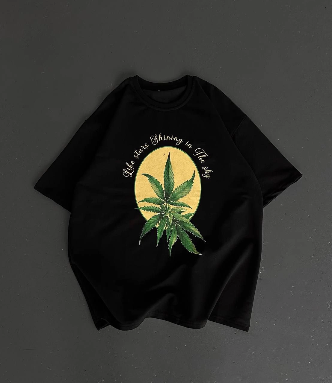 on-ve-arka-baskili-oversize-bisiklet-yaka-t-shirt-siyah-18595625-sw1108sh1280 Erkek Baskılı T-Shirt Kısa Kol Bisiklet Yaka Regular Fit Yazlık Tişört - SiyahSiyah