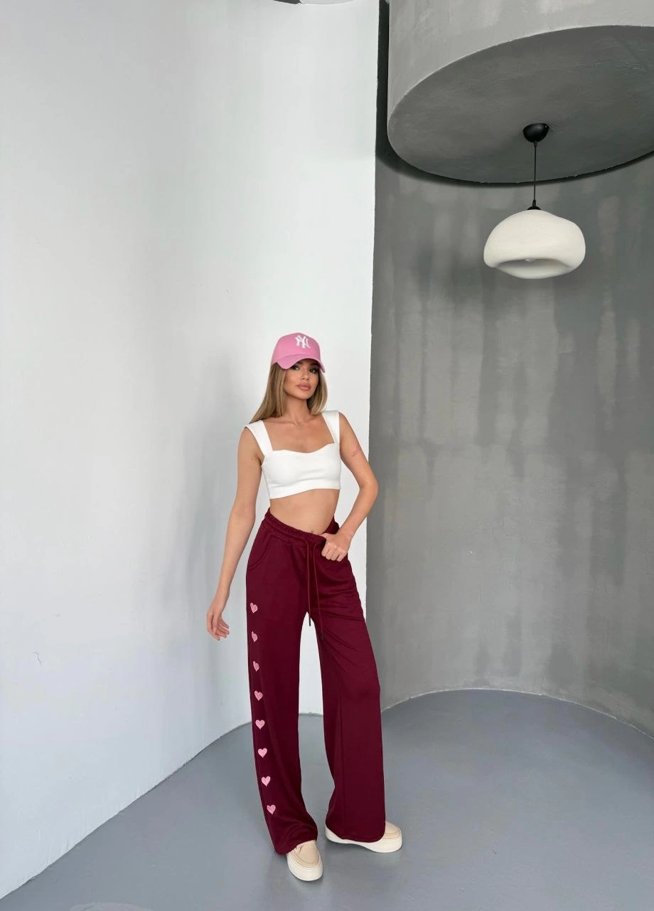 osy-modal-yumusak-dokulu-kumas-nakis-islemeli-rahat-bol-paca-esofman-pantalon-bordo-37479812-sw920sh1280 Kadın Osy Modal Yumuşak Dokulu Nakışlı Rahat Bol Paça Eşofman Pantolon - Bordo