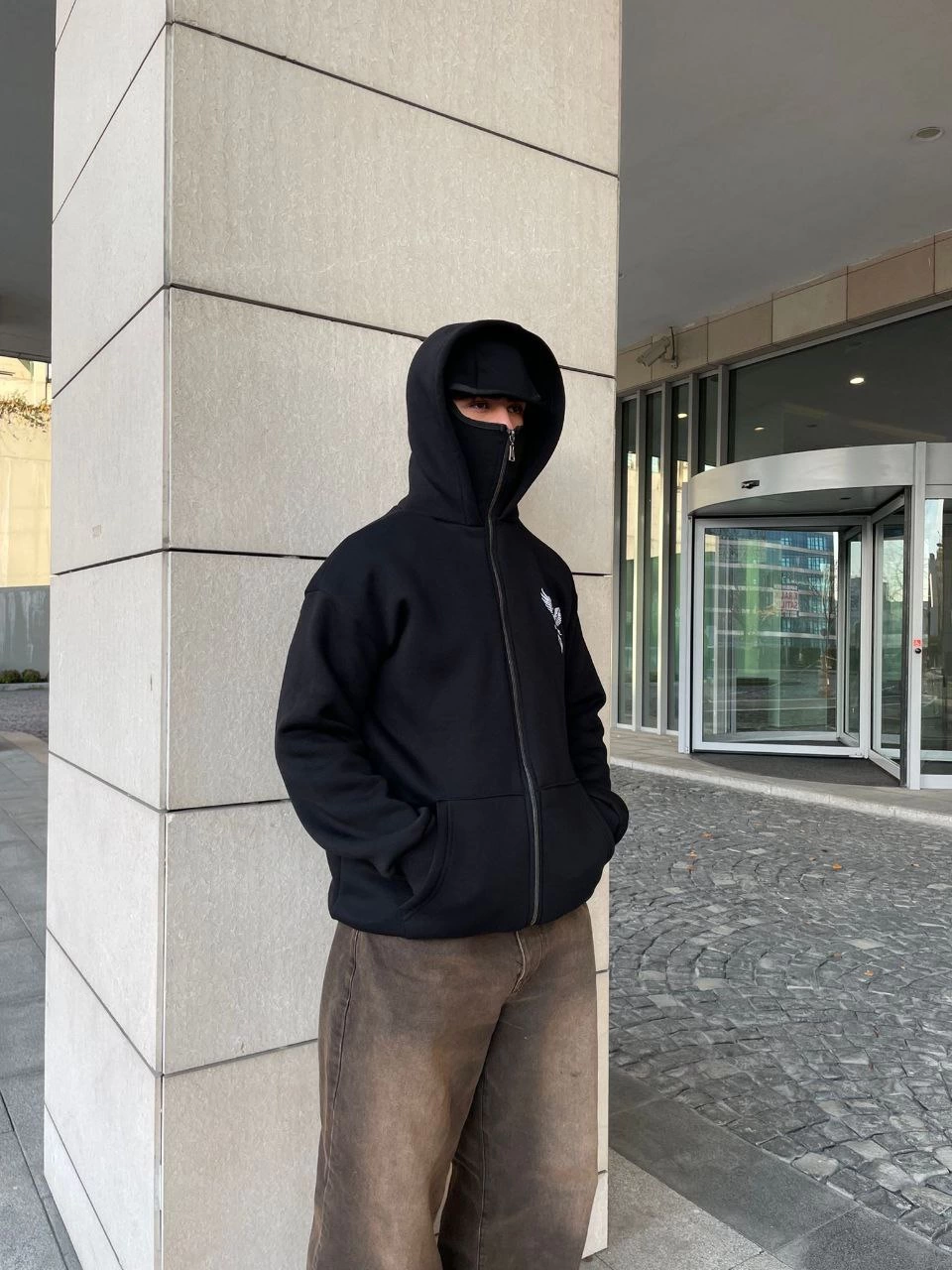 samuray-kapsonlu-zip-fermuarli-kapsonlu-sweatshirt-siyah-88637144-sw960sh1280 Erkek 3 iplik Samuray kapüşonlu ZIP Fermuarlı SweatShirt Hoodie - Siyah