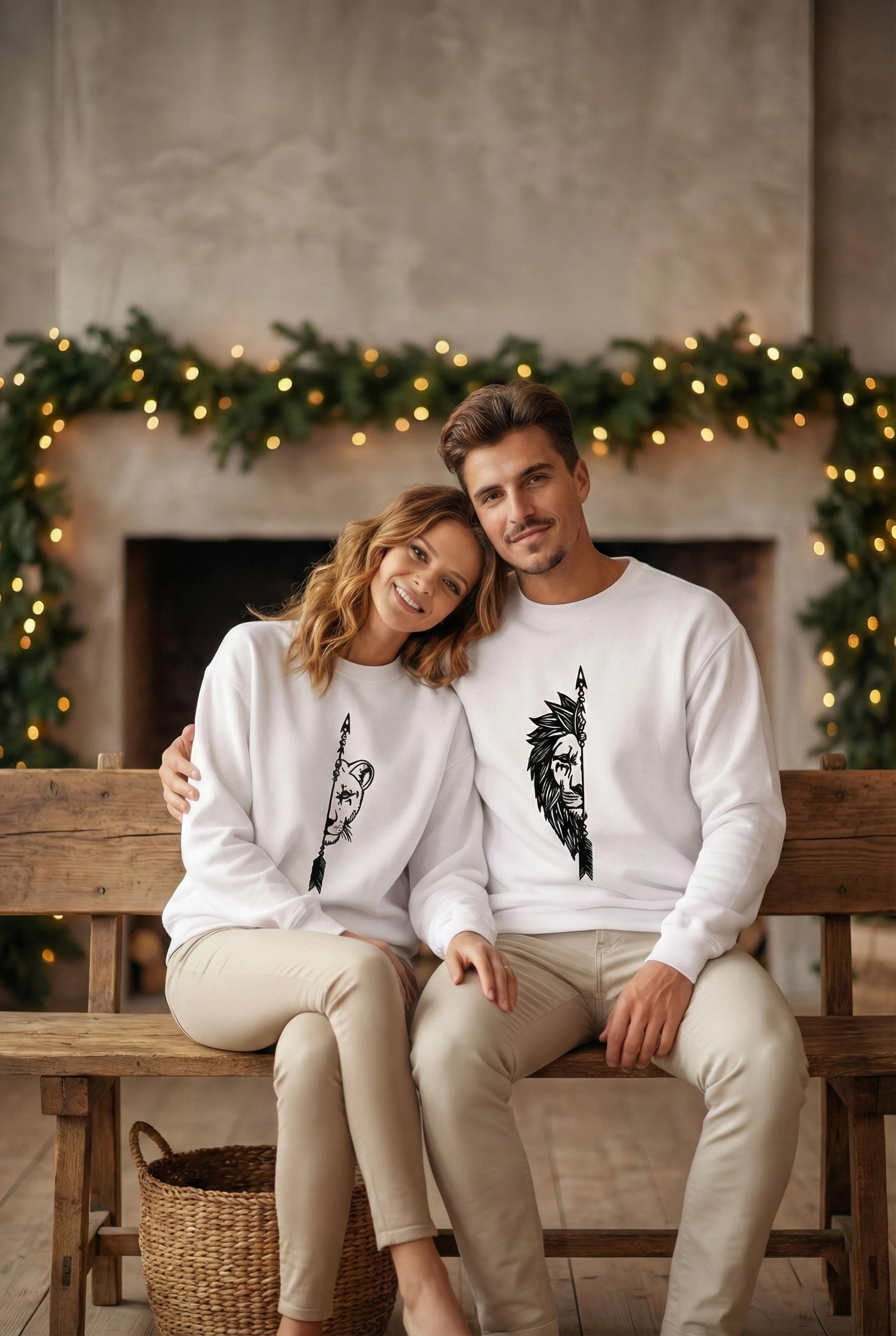 sevgililer-gunu-ozel-bisiklet-yaka-aslan-baskili-oversize-sweatshirt-beyaz-53129028-sw1696sh2528 Sevgililer Günü Baskılı Oversize Bisiklet Yaka Sweatshirt - Beyaz - Görsel 2