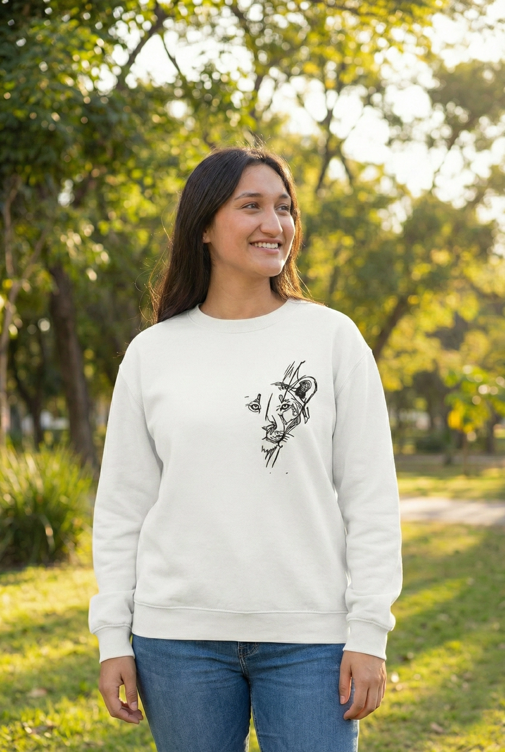 sevgililer-gunu-ozel-bisiklet-yaka-baskili-oversize-sweatshirt-beyaz-77709744-sw1696sh2528 Sevgililer Gününe Baskılı Oversize Bisiklet Yaka Sweatshirt - Beyaz