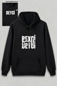 Sevgililer Günü Beyci Hediye Baskılı Oversize Kapüşonlu Sweatshirt - Siyah Sevgililer Gunu Ozel Kapusonlu Beyci Baskili Oversize Sweatshirt Siyah 50928910 Sw1696sh2528 201x300