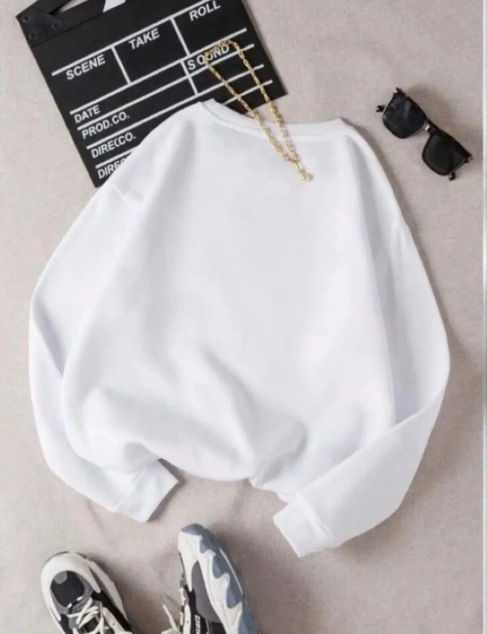 uc-iplik-biskilet-yaka-basic-sweatshirt-beyaz-93655835-sw984sh1280 Kadın 3 İplik Pamuklu Bisikilet Yaka SweatShirt - Beyaz