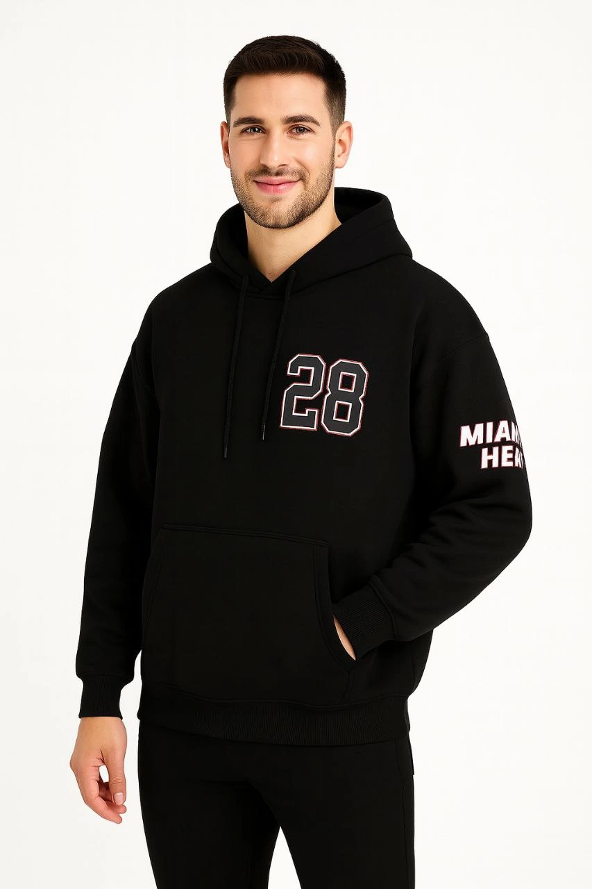uc-iplik-kapusonlu-on-ve-arka-baskili-sweatshirt-hoodie-siyah-74383144-sw853sh1280 Erkek Kapüşonlu Kanguru Cepli Sweatshirt 3 İplik Pamuklu Baskılı Hoodie - Siyah