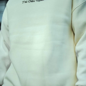 Erkek 3 iplik Pamuklu Bisiklet Yaka Baskılı SweatShirt - Beyaz