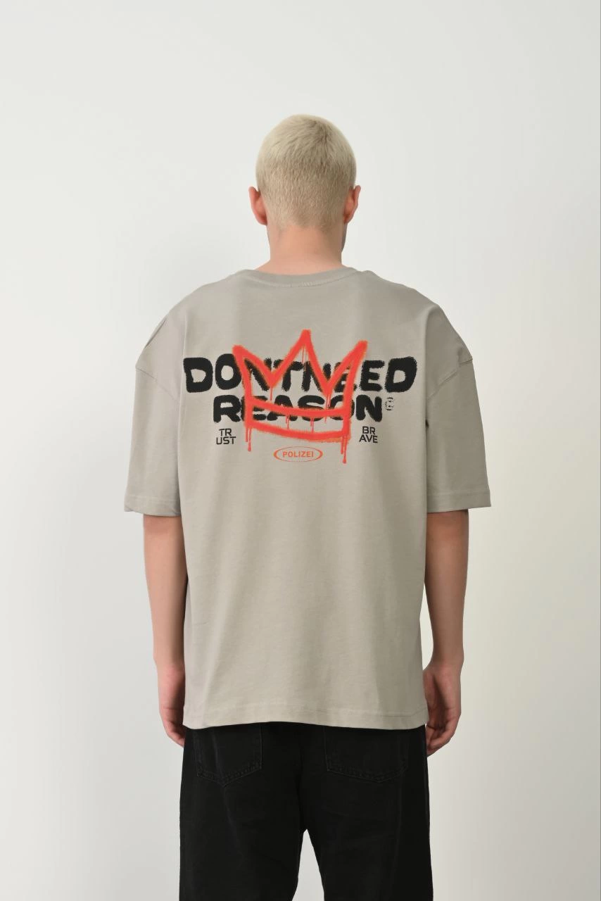 unisex-baskili-bisiklet-yaka-oversize-t-shirt-boyali-gri-6492869-sw854sh1280 Erkek Baskılı T-Shirt Kısa Kol Bisiklet Yaka Rahat Kalıp Tişört - Boyalı Gri - Görsel 2