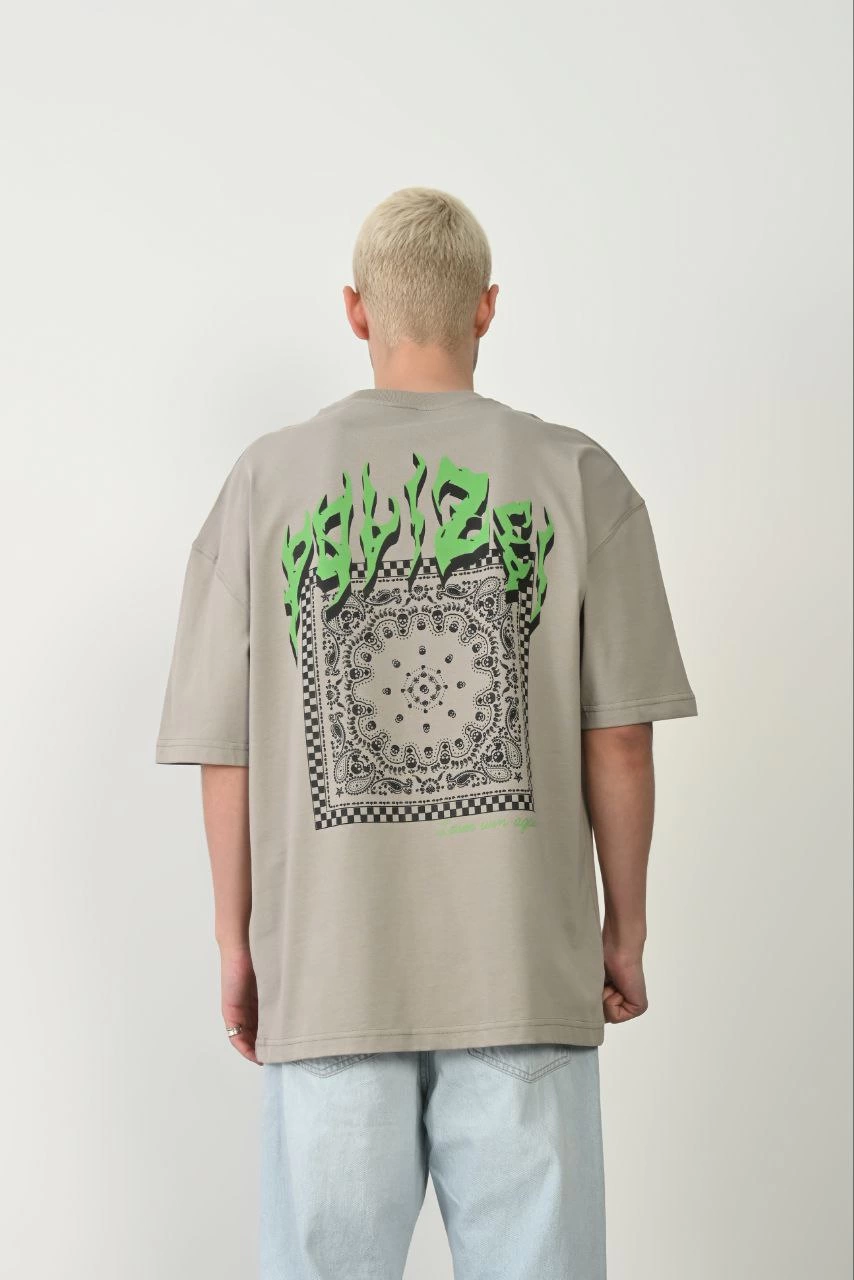 unisex-baskili-bisiklet-yaka-oversize-t-shirt-boyali-gri-98929924-sw854sh1280 Erkek Baskılı T-Shirt Kısa Kol Bisiklet Yaka Rahat Kalıp Tişört - Boyalı Gri - Görsel 2