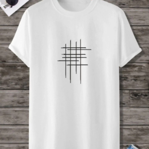 Kadın Baskılı Oversize  kısa kol T-Shirt - Beyaz