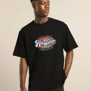 Erkek Baskılı T-Shirt Kısa Kol Bisiklet Yaka Regular Fit Rahat Kalıp Günlük Tişört - Siyah