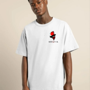 Erkek Baskılı T-Shirt Kısa Kol Bisiklet Yaka Regular Fit Rahat Kalıp Günlük Tişört - Beyaz