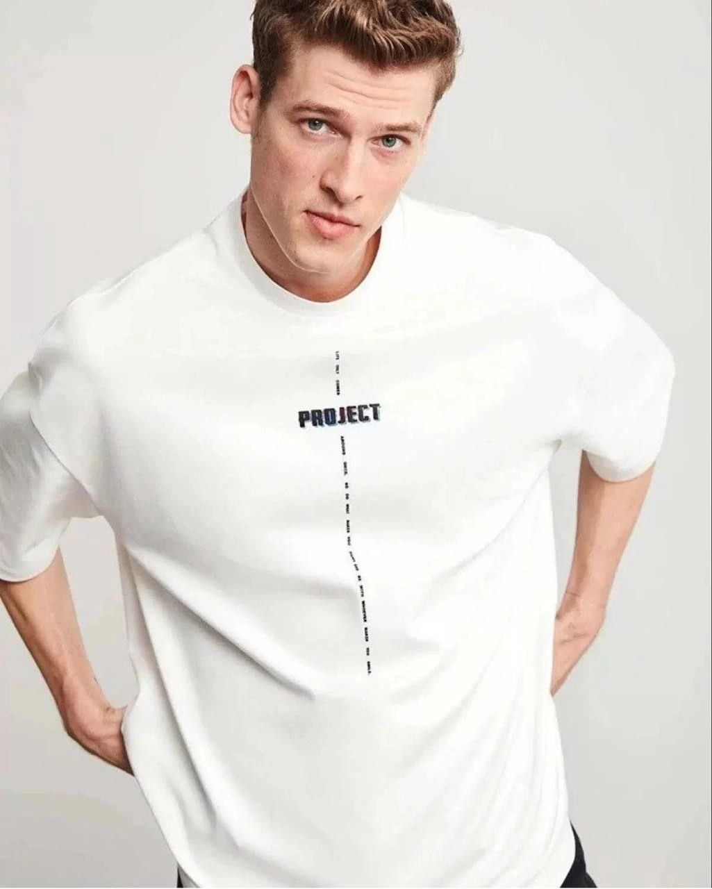 unisex-bisiklet-yaka-baskili-oversize-t-shirt-beyaz-12732878-sw1025sh1280 Erkek Kısa Kol Yazlık Tişört Bisiklet Yaka Baskılı Oversize T-Shirt - Beyaz