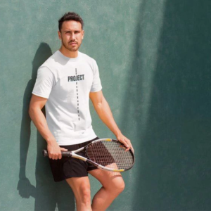 Erkek Kısa Kol Yazlık Tişört Bisiklet Yaka Baskılı Oversize T-Shirt - Beyaz
