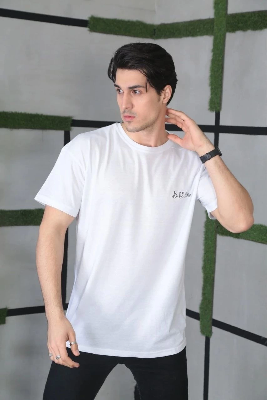 unisex-bisiklet-yaka-baskili-oversize-t-shirt-beyaz-59682116-sw853sh1280 Erkek Kısa Kol Yazlık Tişört Bisiklet Yaka Baskılı Oversize T-Shirt - Beyaz - Image 2