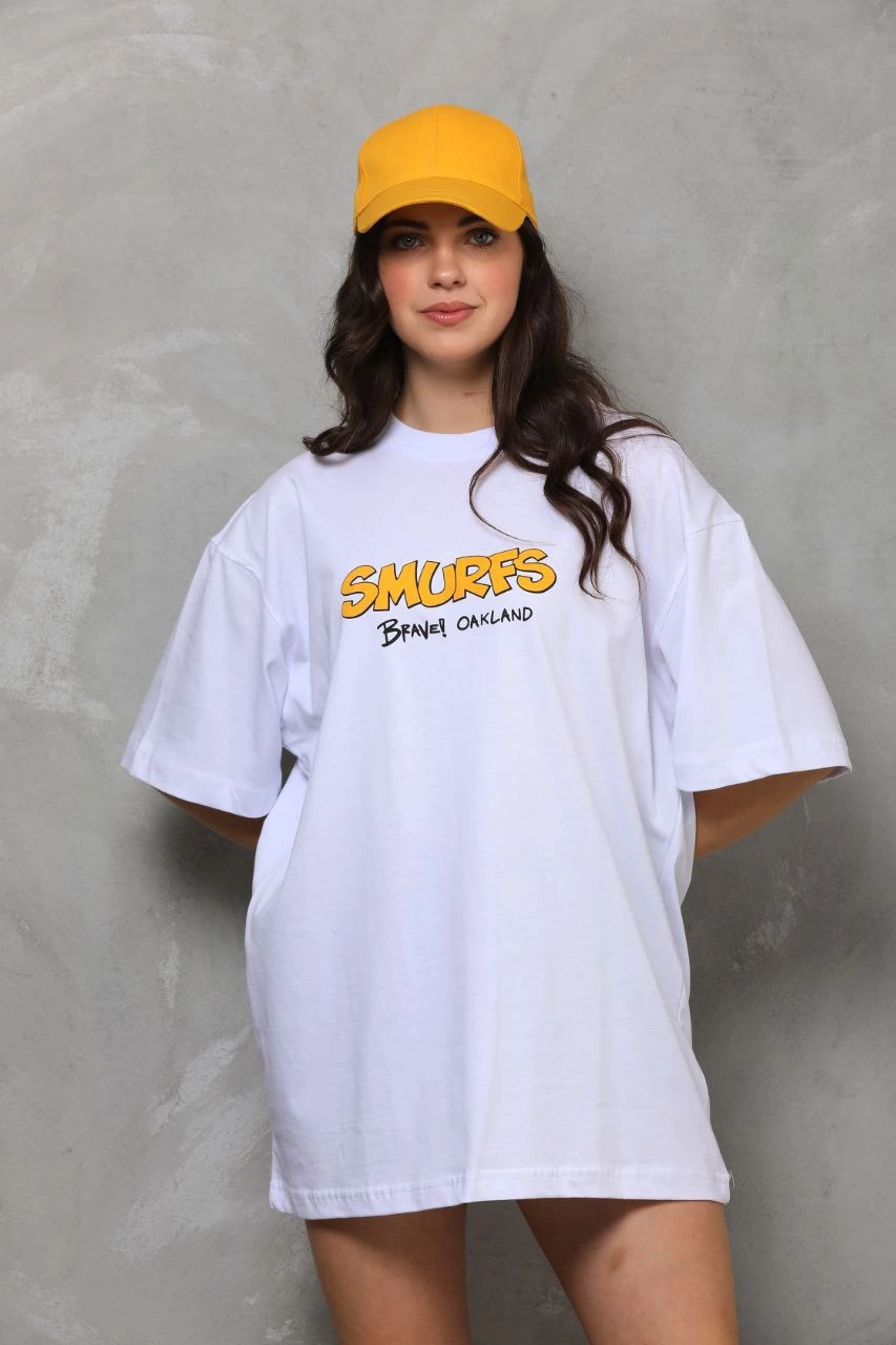 unisex-bisiklet-yaka-baskili-oversize-t-shirt-beyaz-85053843-sw853sh1280 kadın Bisiklet Yaka Baskılı Oversize T-Shirt - Beyaz